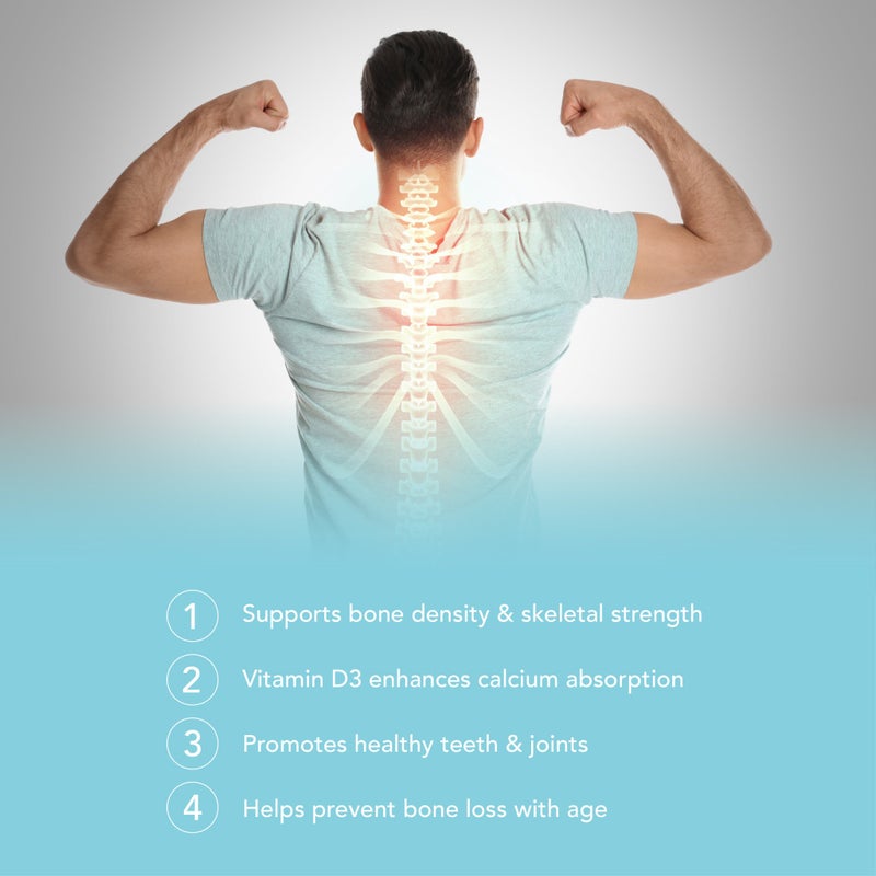 Radiant Platinum Calcium With Vitamin D3 | Support Bone & Immunity Health - 90 Tablets - Image 2